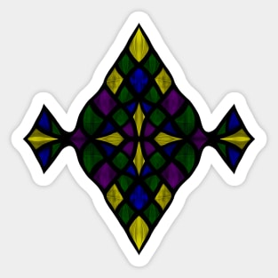 Stained Glass Scales Sticker